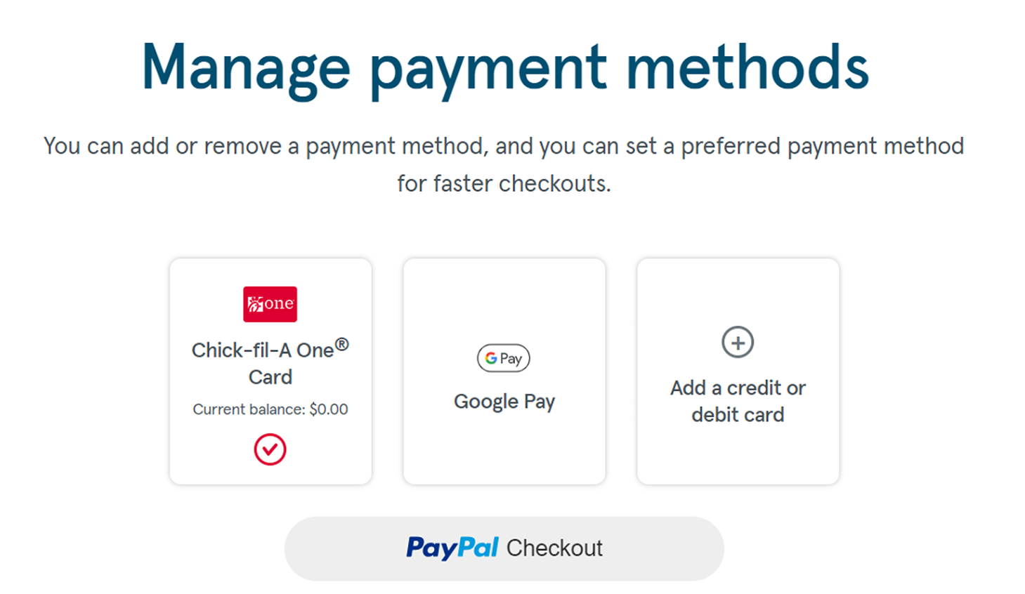 Check Your Chick-fil-A Gift Card Balance